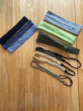 Lot of 9 Stretchy Headbands - Lace, Unique Fashion, Sporty